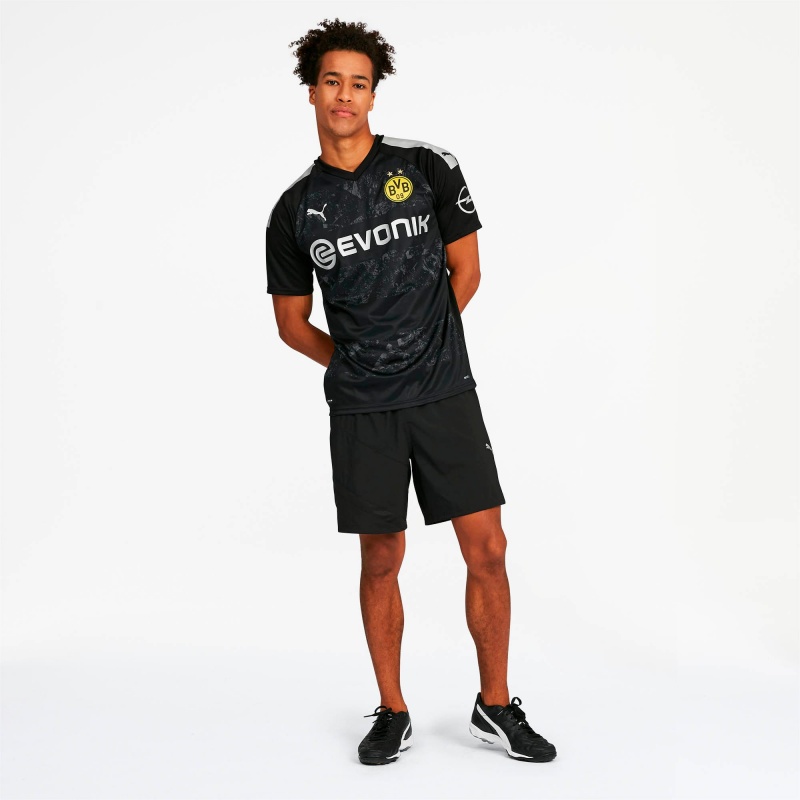 Camiseta Puma BVB Away Replica Negros | 16894WTZF