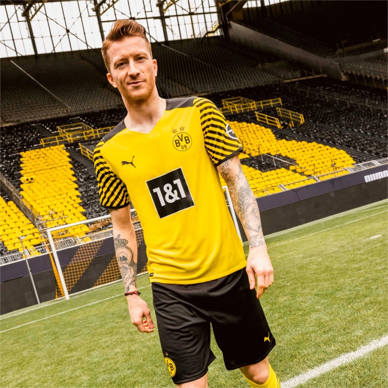 Camiseta Puma BVB Home Replica Amarillos Negros | 14923FQXK