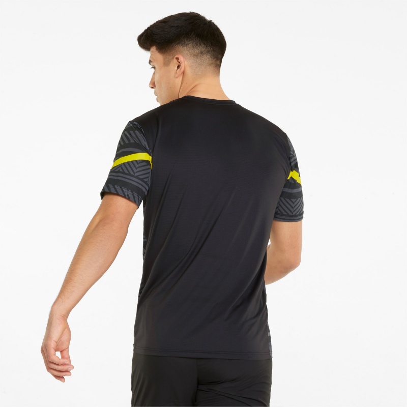 Camiseta Puma BVB Prematch Negros Amarillos | 35624NBVW