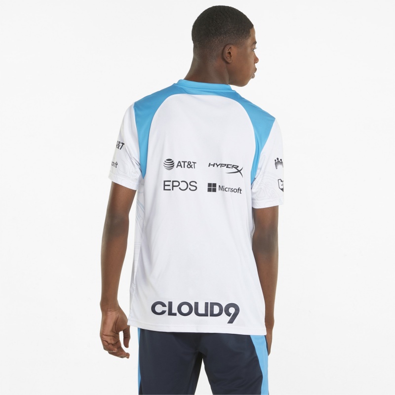Camiseta Puma Cloud9 E7 Replica Esports Blancos | 69708OEJR