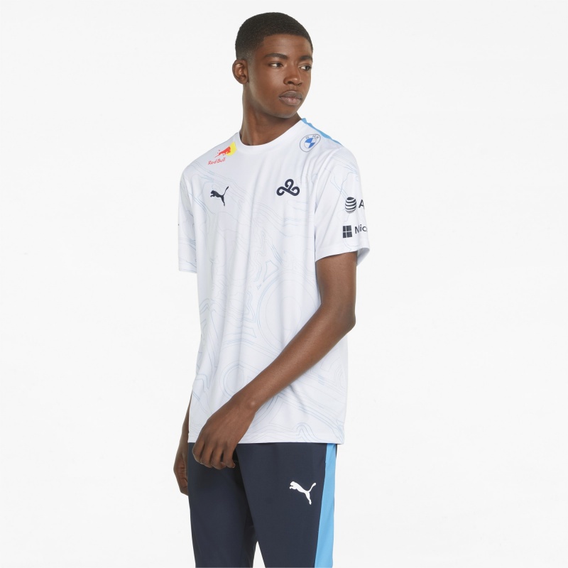 Camiseta Puma Cloud9 E7 Replica Esports Blancos | 69708OEJR