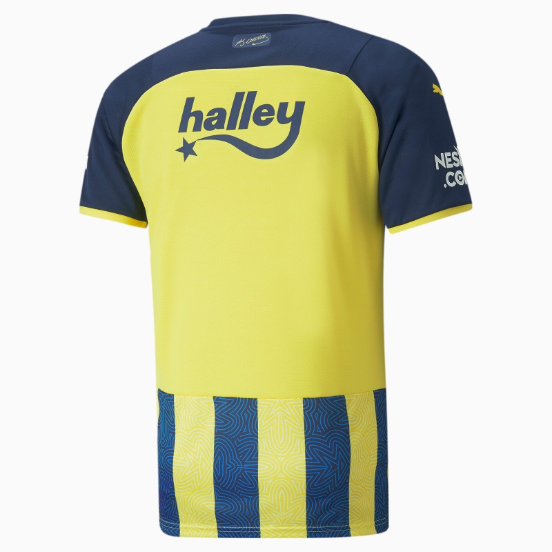 Camiseta Puma FSK Fenerbahçe Home Amarillos Azules | 64758GBIJ