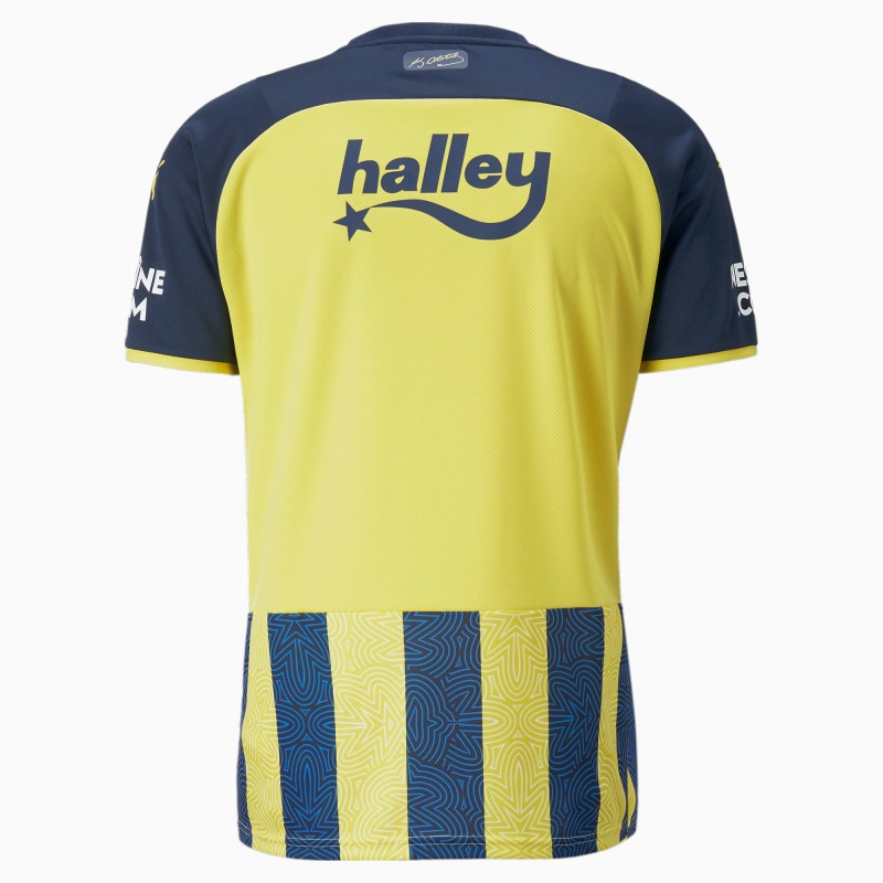 Camiseta Puma FSK Fenerbahçe Home Amarillos Azules | 64758GBIJ