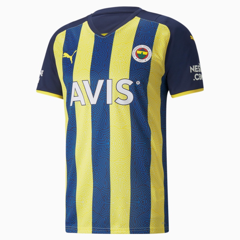 Camiseta Puma FSK Fenerbahçe Home Amarillos Azules | 64758GBIJ