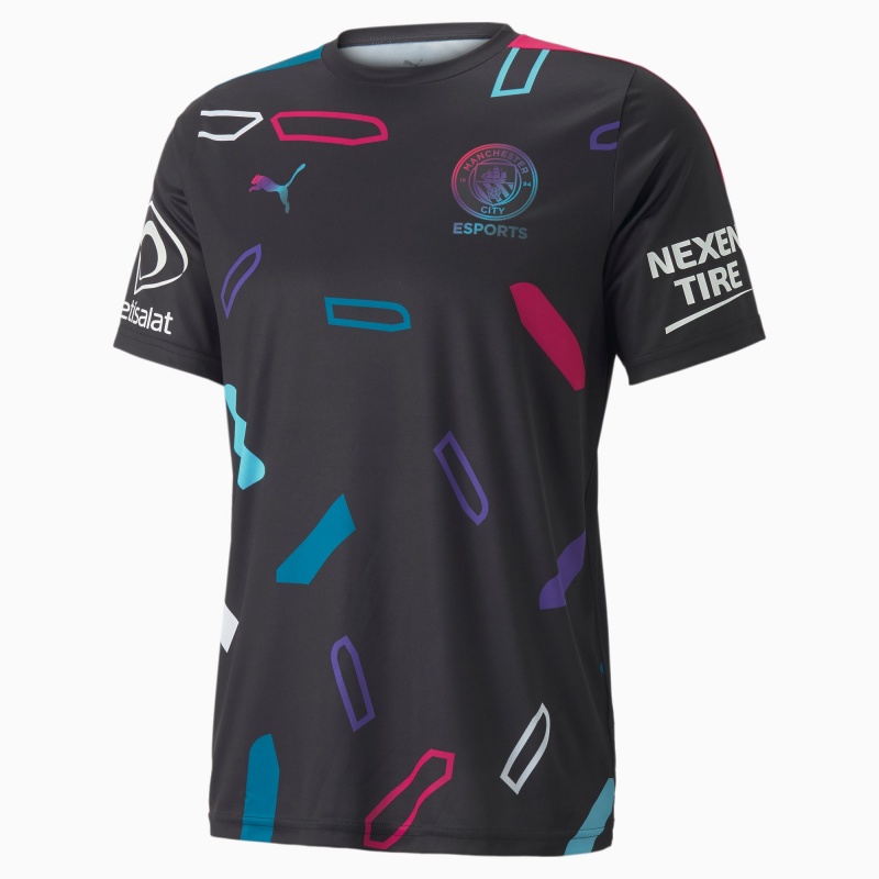 Camiseta Puma Man City Replica Esports Negros | 89327OPVT