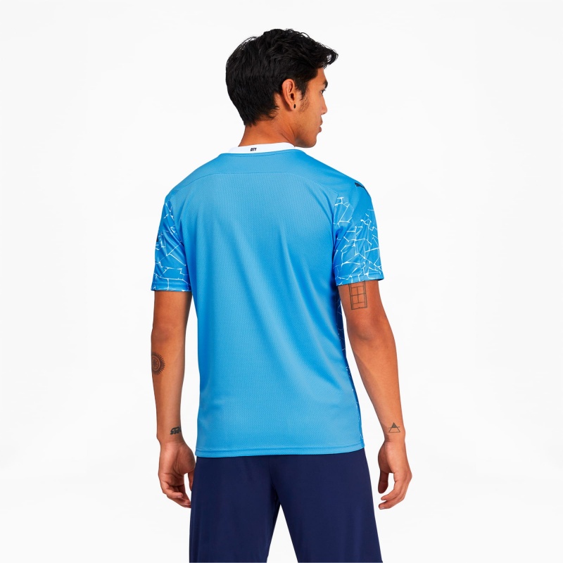 Camiseta Puma Manchester City FC Home Replica Azules Claro | 52786BSKD