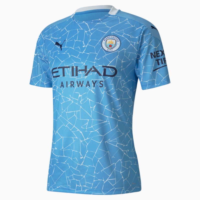 Camiseta Puma Manchester City FC Home Replica Azules Claro | 52786BSKD