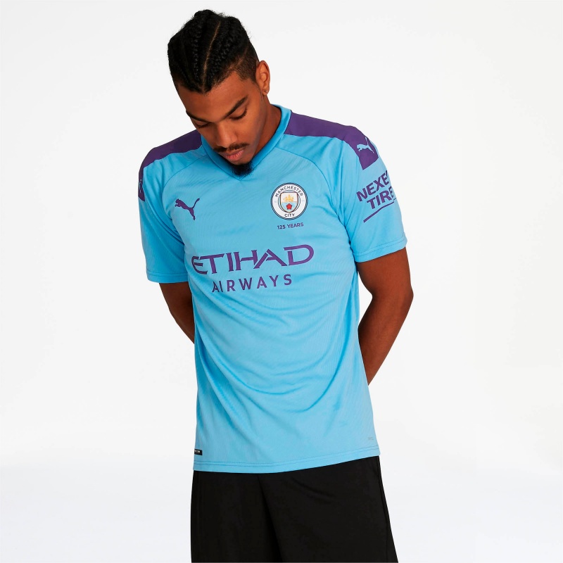 Camiseta Puma Manchester City FC Home TeamLightBlue / TillandsiaPurp | 31695PCXD