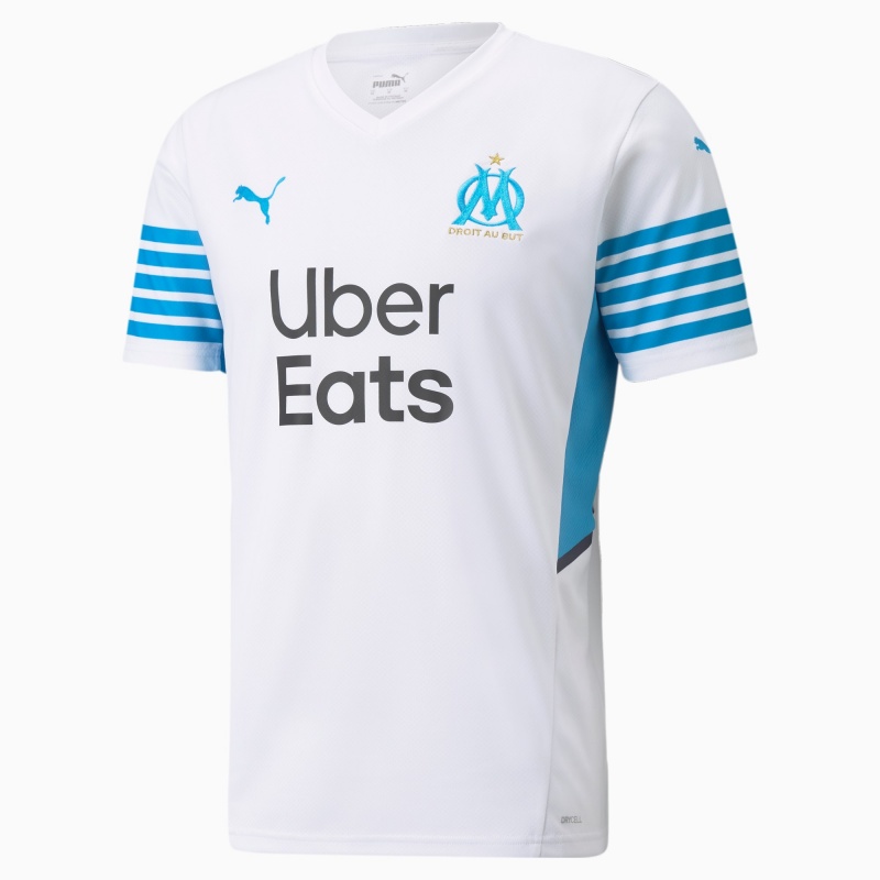 Camiseta Puma OM Home Replica with Sponsors Blancos | 91534FJML