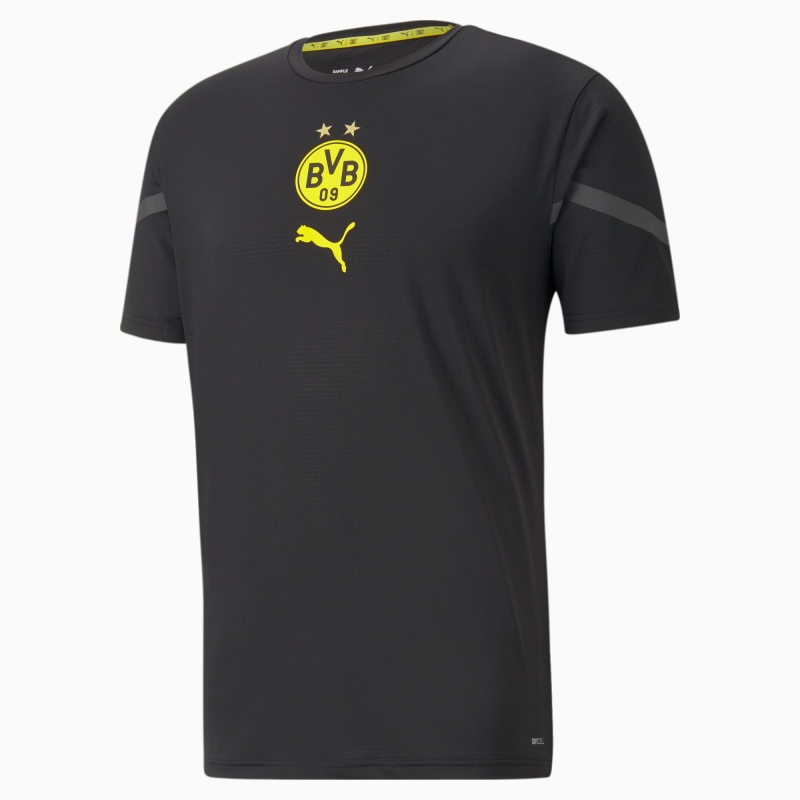 Camiseta Puma PUMA x First Mile BVB Prematch Negros | 41230FGXN