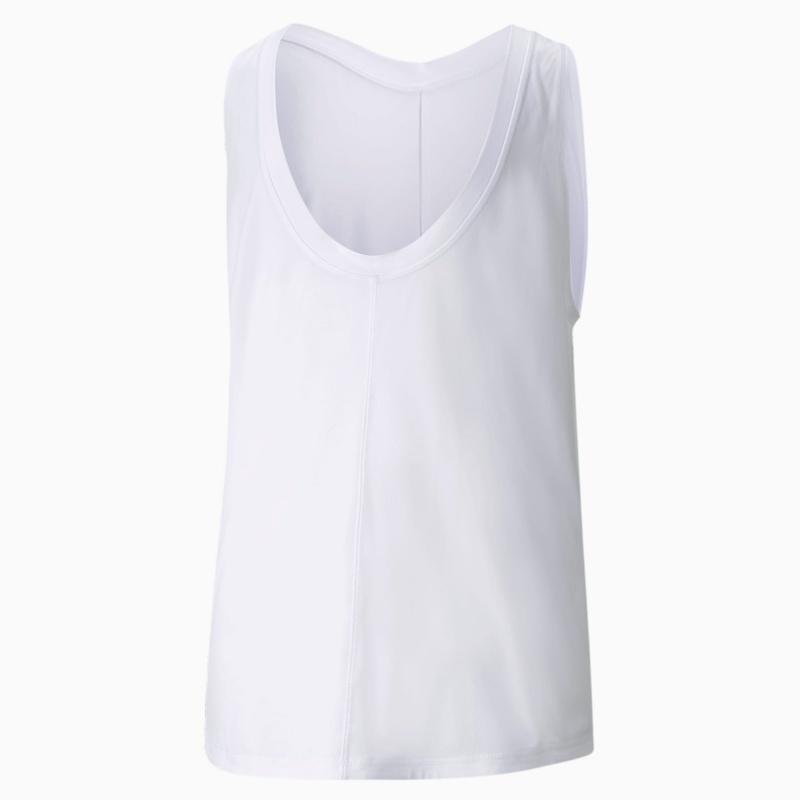 Camiseta sin Manga Puma CLOUDSPUN High Neck Entrenamiento Blancos | 01894KTIQ