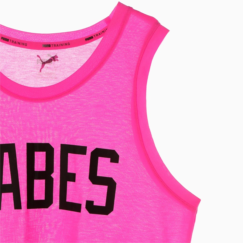 Camiseta sin Manga Puma PUMA x BARBELLS FOR BOOBS Muscle Entrenamiento Rosas | 45790HJKD