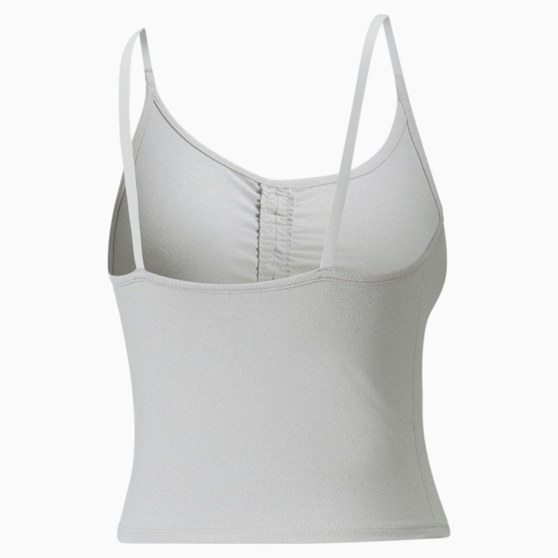 Camiseta sin Manga Puma Studio Foundation Ruched Entrenamiento Azules | 41278IVNA