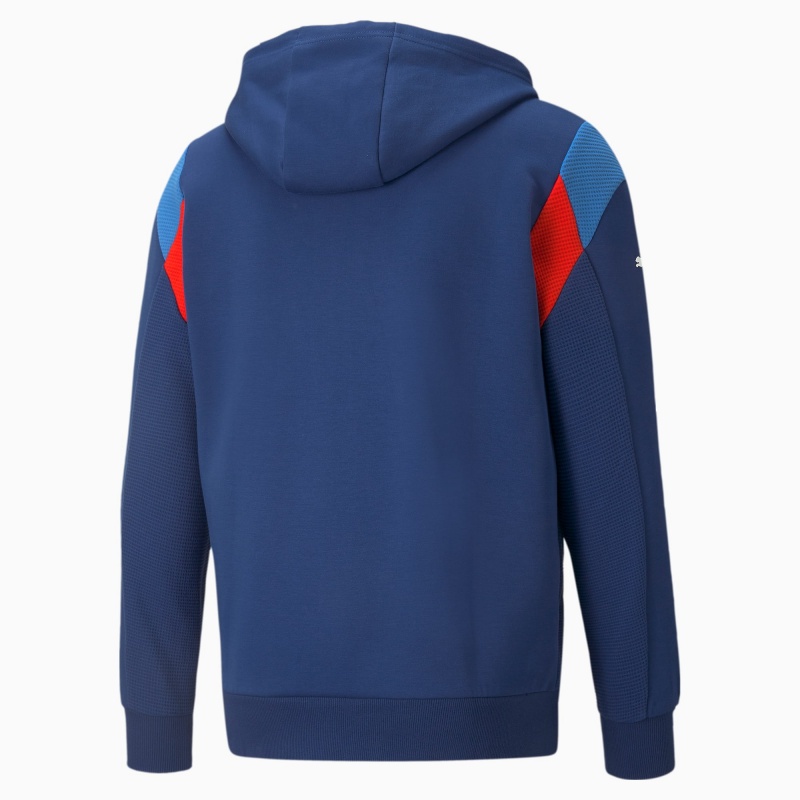 Chamarras Puma BMW M Motorsport Encapuchado Sweat Azules | 85091SMVR