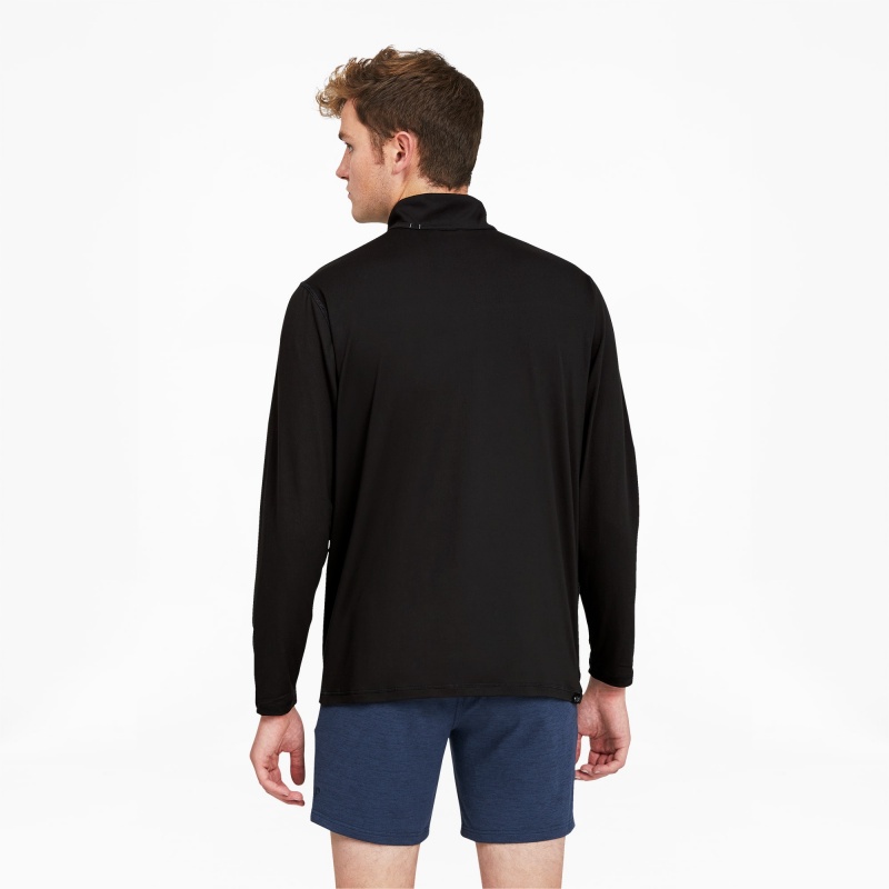 Chamarras Puma CLOUDSPUN GRYLBL Golf 1/4 Zip Negros | 83694ILQB