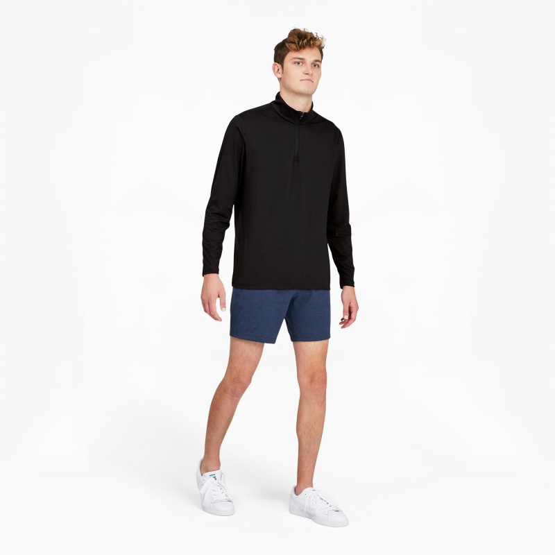 Chamarras Puma CLOUDSPUN GRYLBL Golf 1/4 Zip Negros | 83694ILQB