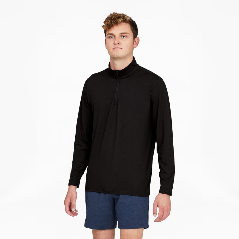 Chamarras Puma CLOUDSPUN GRYLBL Golf 1/4 Zip Negros | 83694ILQB