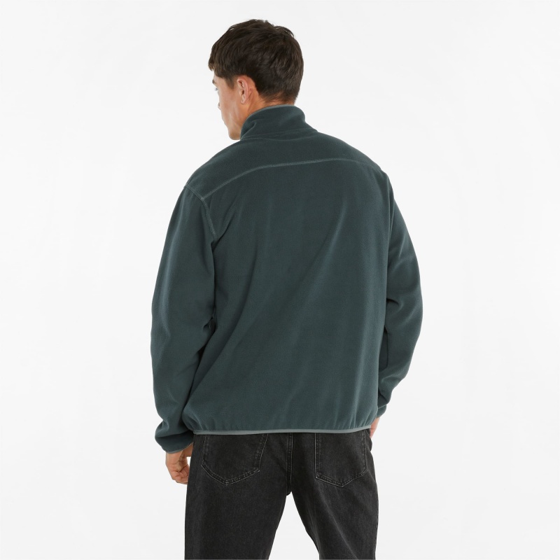 Chamarras Puma Classics Polar Fleece Half-Zip Verdes | 86043KIHJ