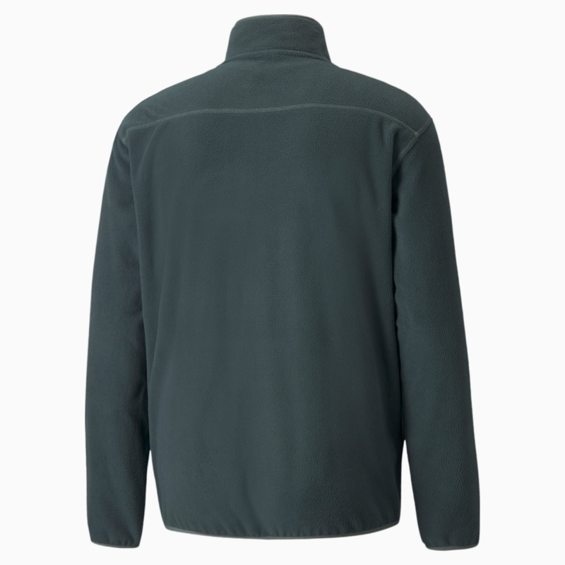 Chamarras Puma Classics Polar Fleece Half-Zip Verdes | 86043KIHJ