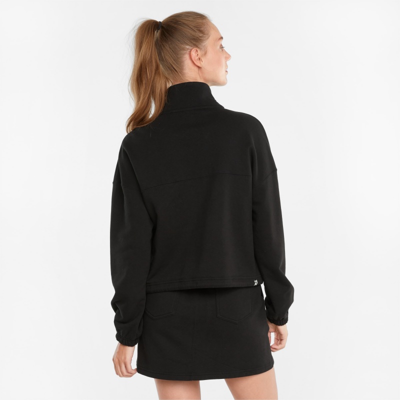 Chamarras Puma Downtown Half-Zip Negros | 35618RNJI