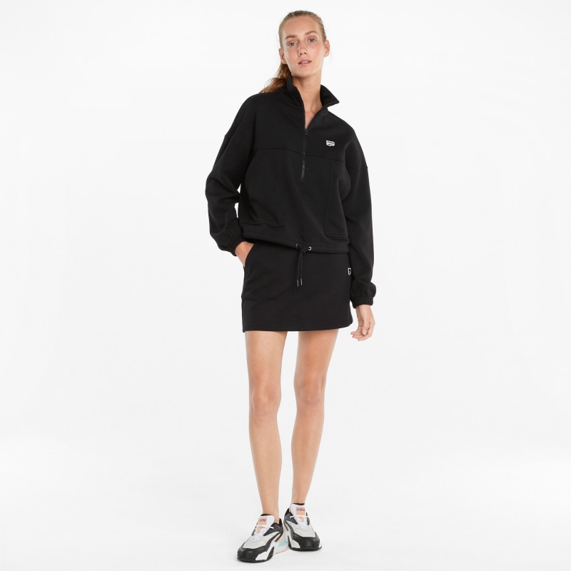 Chamarras Puma Downtown Half-Zip Negros | 35618RNJI