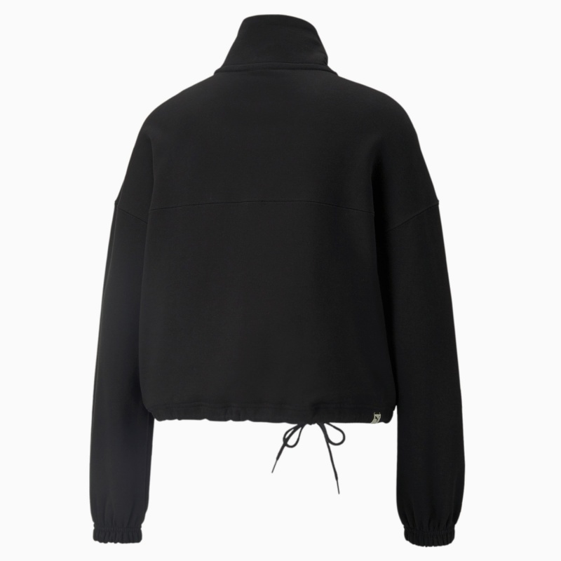 Chamarras Puma Downtown Half-Zip Negros | 35618RNJI