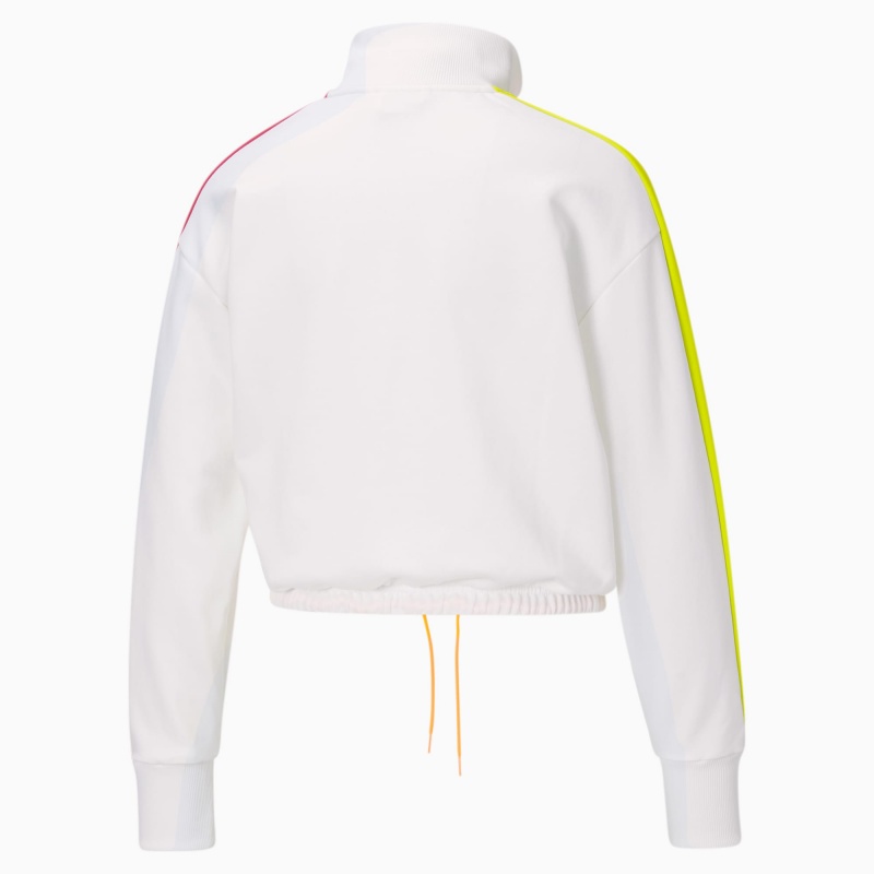 Chamarras Puma Iconic T7 Cropped PT Blancos | 03785PEZQ