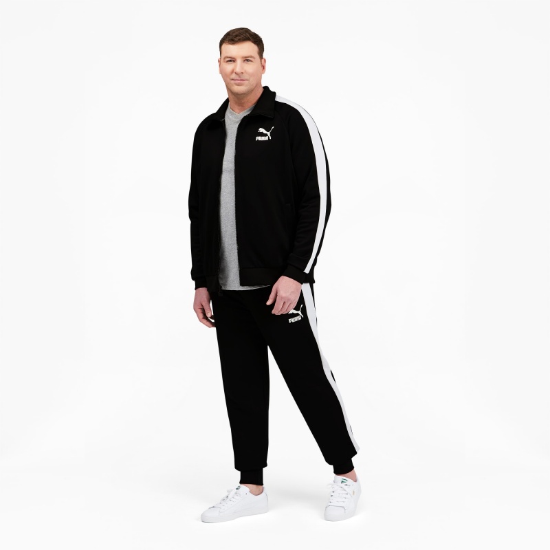 Chamarras Puma Iconic T7 Pista BT Negros Blancos | 02861ENGP