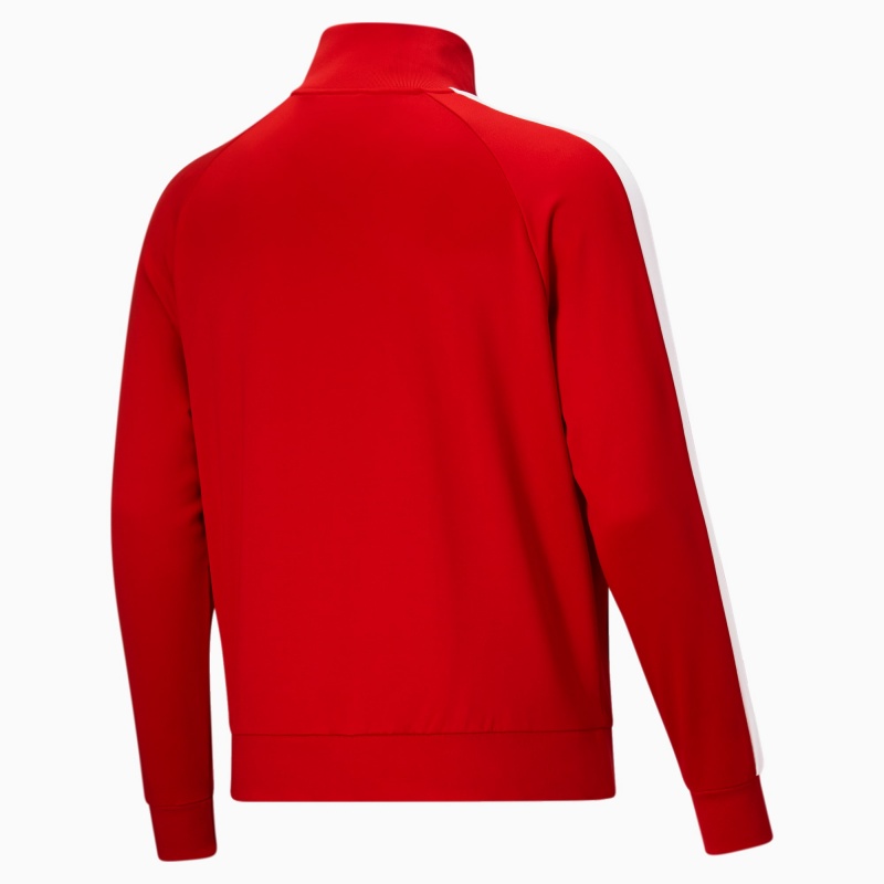 Chamarras Puma Iconic T7 Pista BT Rojos Blancos | 46783ZYFW