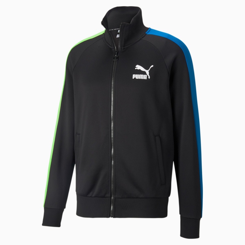 Chamarras Puma Iconic T7 Pista Negros Verdes Azules | 10726CHTF