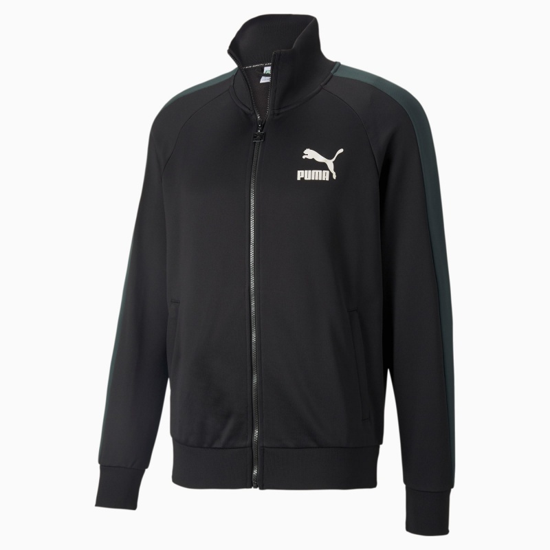 Chamarras Puma Iconic T7 Pista Negros Verdes | 60134GTML