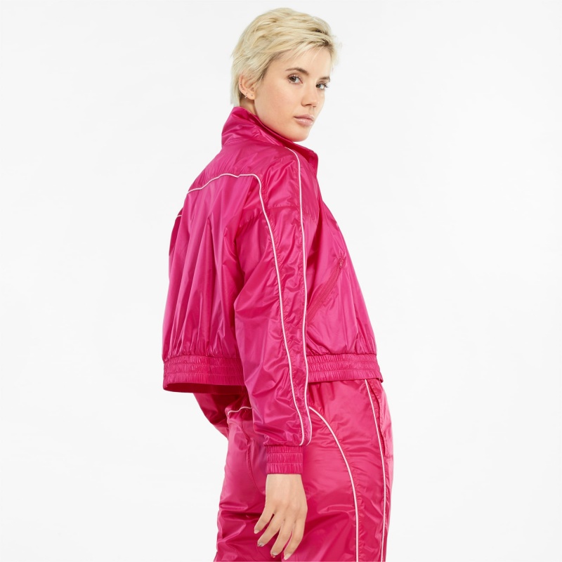 Chamarras Puma Iconic T7 Woven Pista Morados | 25463BSRQ