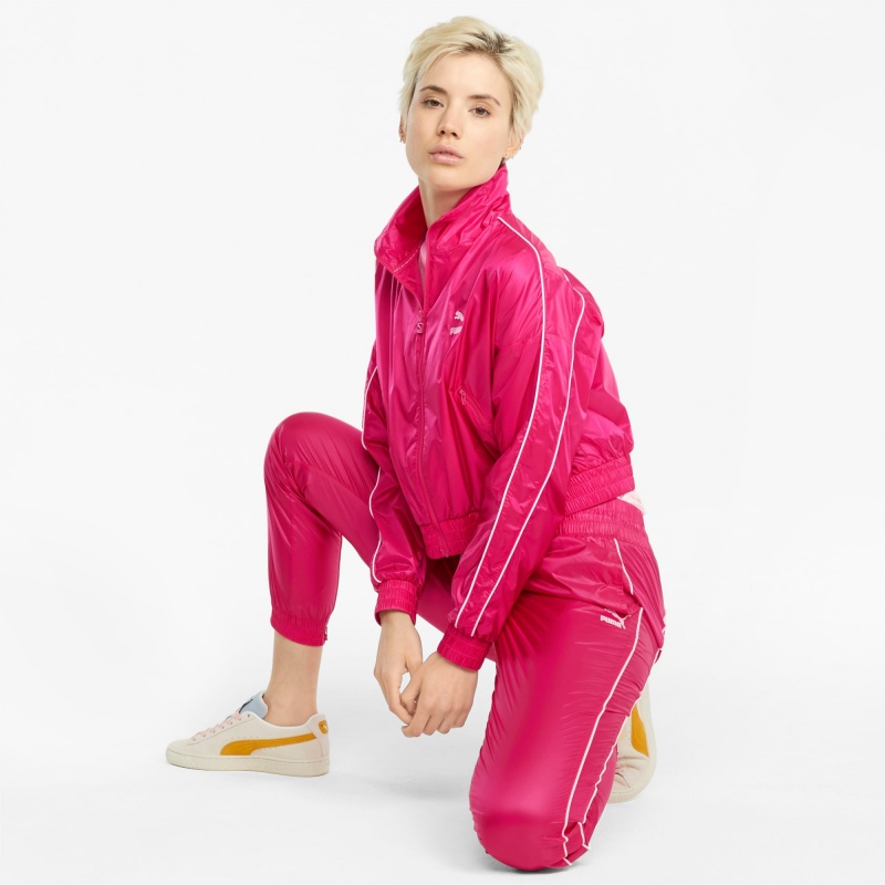 Chamarras Puma Iconic T7 Woven Pista Morados | 25463BSRQ