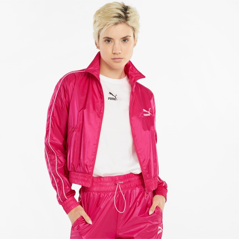 Chamarras Puma Iconic T7 Woven Pista Morados | 25463BSRQ