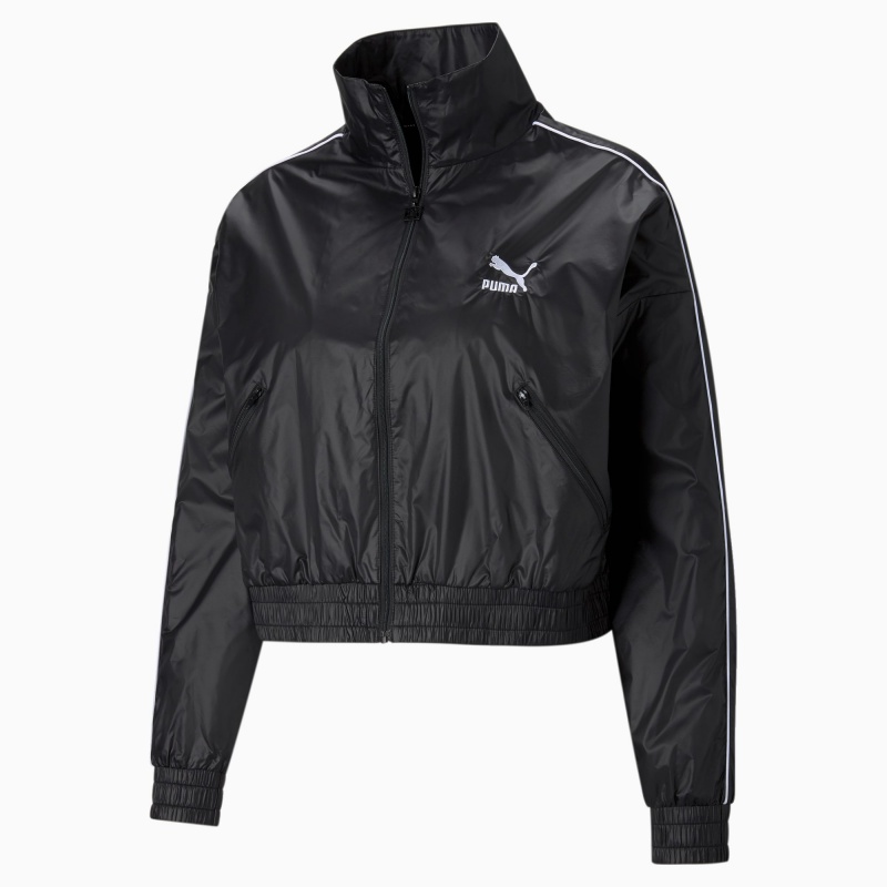 Chamarras Puma Iconic T7 Woven Pista Negros | 62180QNSB