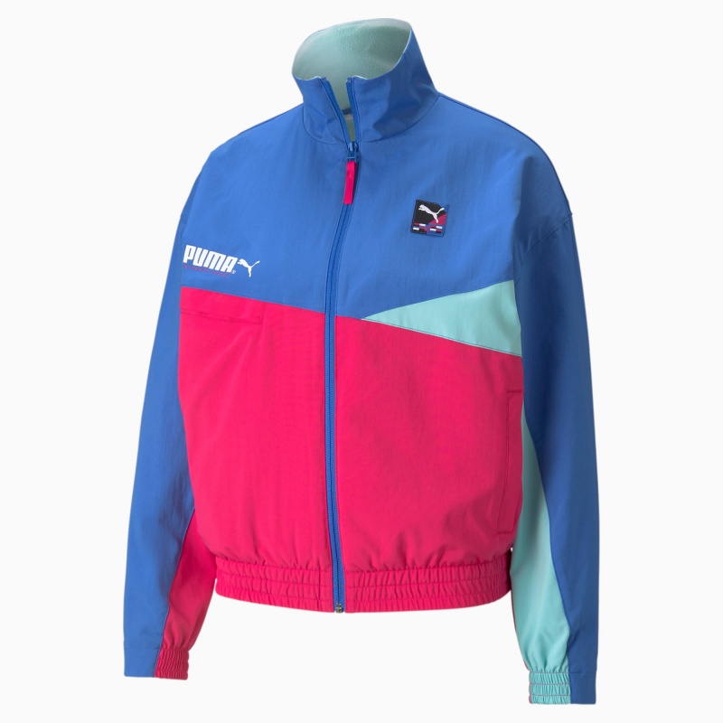 Chamarras Puma PUMA International Pista Azules | 46370UTWV