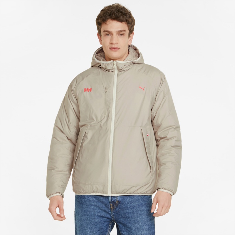 Chamarras Puma PUMA x HELLY HANSEN Reversible Acolchado Verdes | 29874VOJF