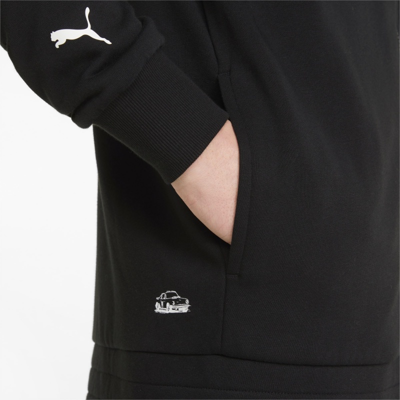 Chamarras Puma Porsche Legacy Encapuchado Sweat Negros | 58190EUPI