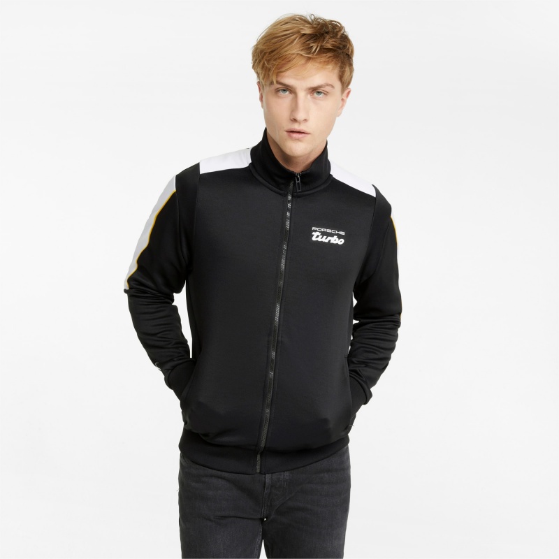 Chamarras Puma Porsche Legacy T7 Pista Negros | 50871LBGQ