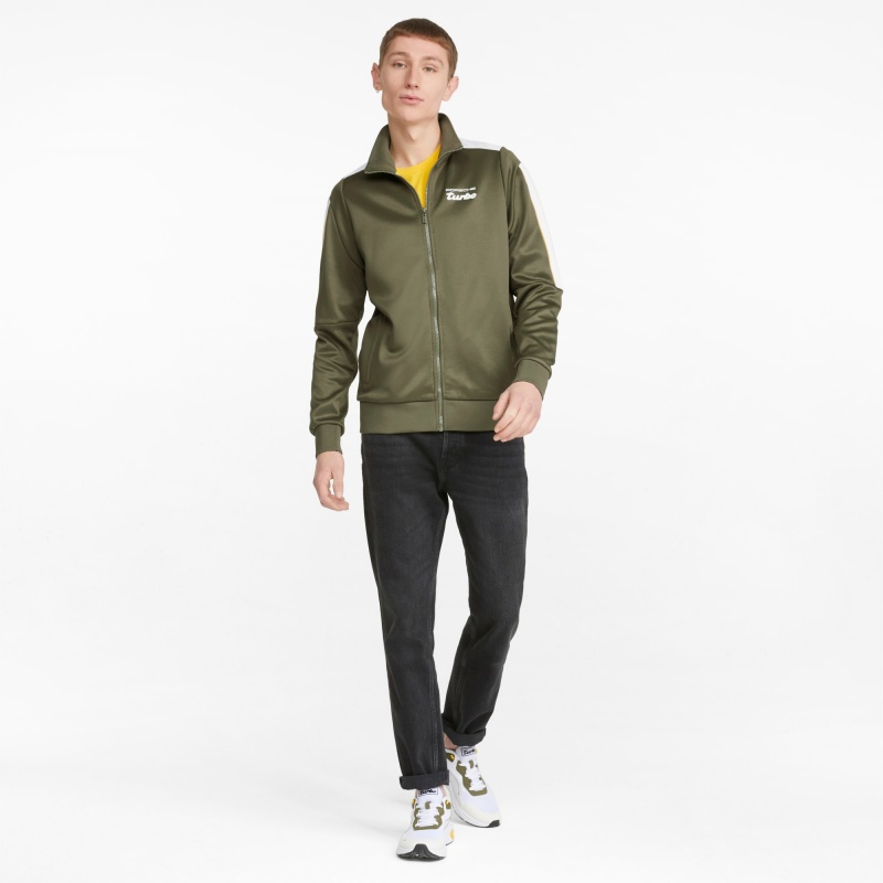Chamarras Puma Porsche Legacy T7 Pista Verdes Oscuro | 64215LMPX