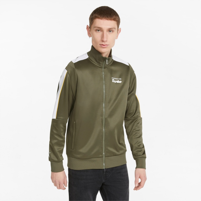 Chamarras Puma Porsche Legacy T7 Pista Verdes Oscuro | 64215LMPX