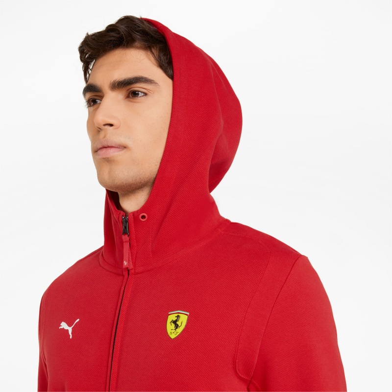 Chamarras Puma Scuderia Ferrari Race Encapuchado Sweat Rosso Corsa | 04796HCTI