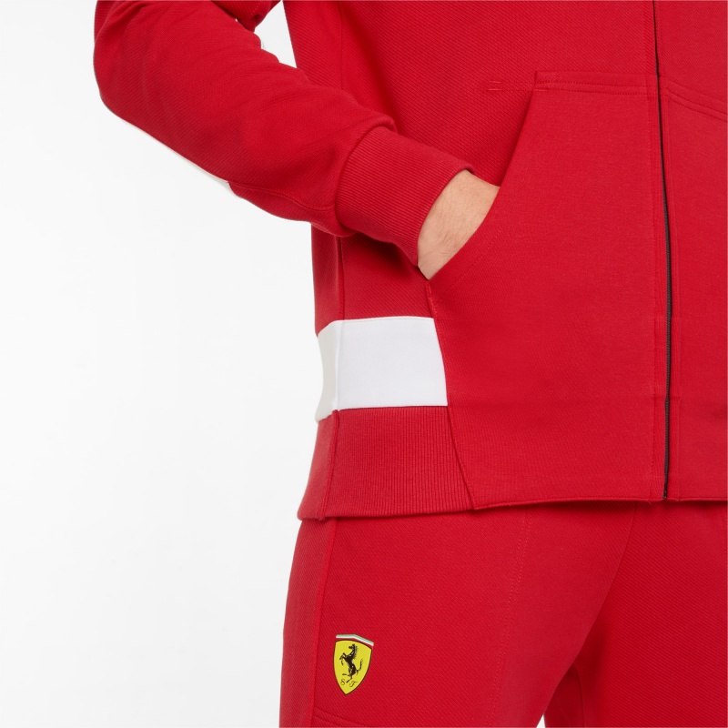 Chamarras Puma Scuderia Ferrari Race Encapuchado Sweat Rosso Corsa | 04796HCTI