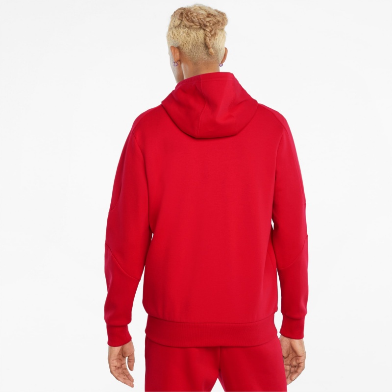 Chamarras Puma Scuderia Ferrari Race Encapuchado Sweat Rosso Corsa | 12607ROZT