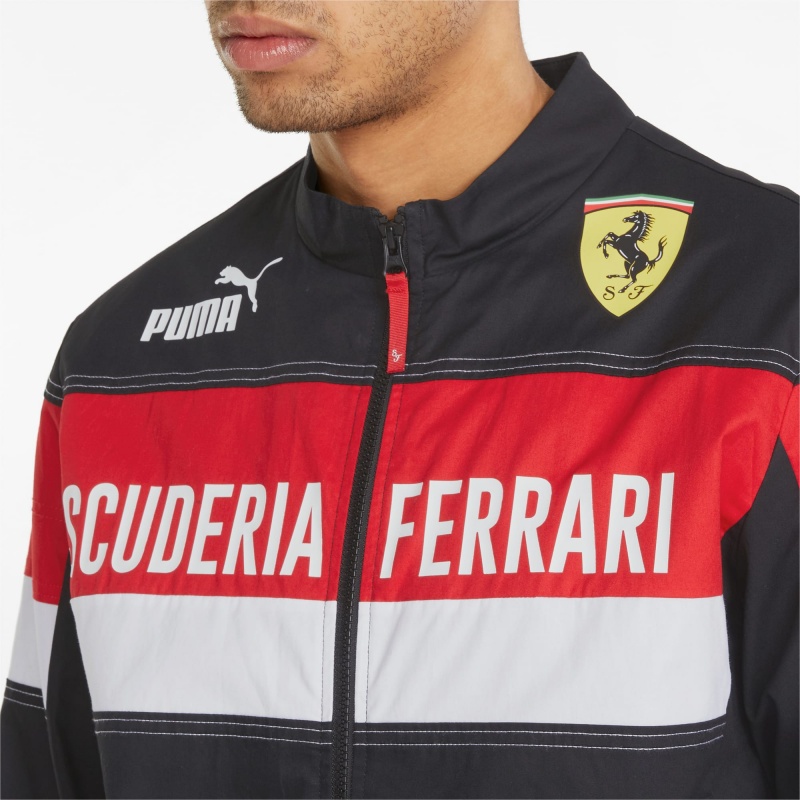 Chamarras Puma Scuderia Ferrari Race SDS Carreras Negros | 48610EKIU