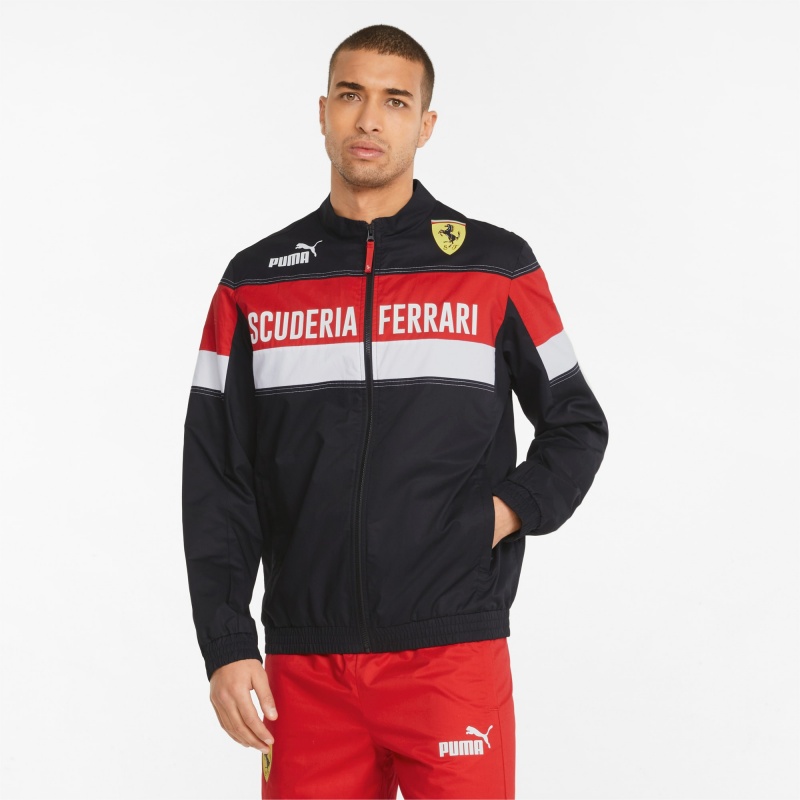 Chamarras Puma Scuderia Ferrari Race SDS Carreras Negros | 48610EKIU