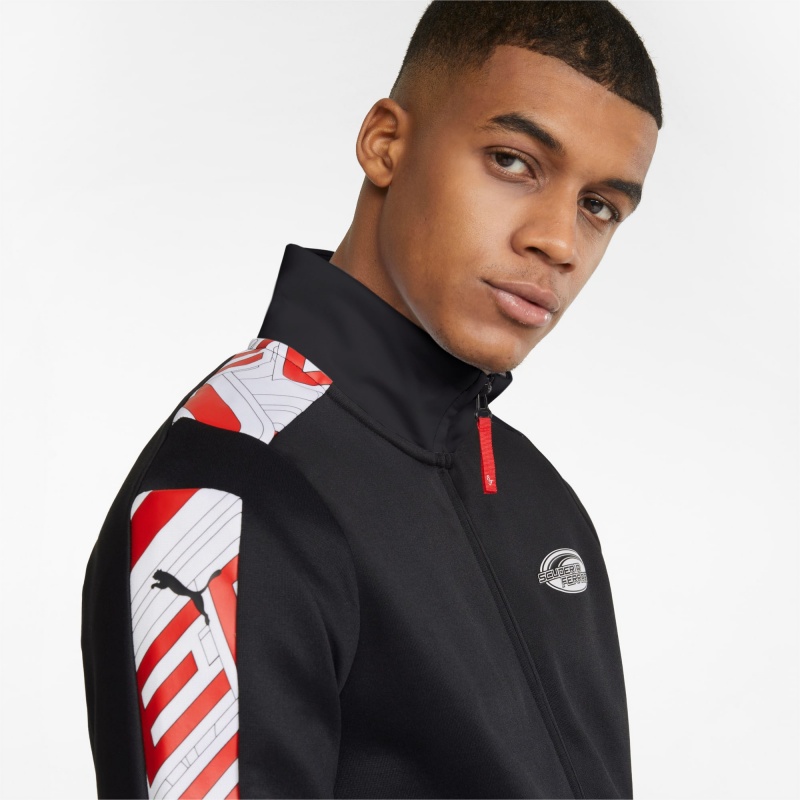 Chamarras Puma Scuderia Ferrari Race T7 Pista Negros | 76192YNFH