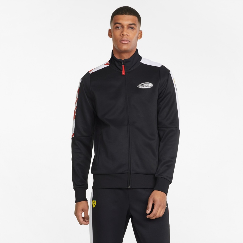 Chamarras Puma Scuderia Ferrari Race T7 Pista Negros | 76192YNFH