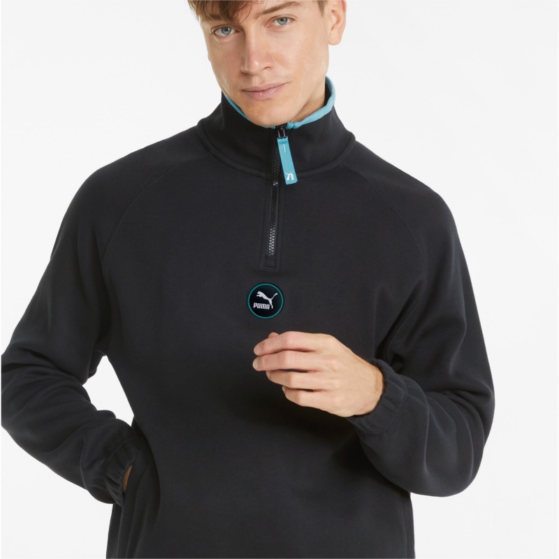 Chamarras Puma Sportswear by PUMA Half-Zip Negros | 98362OGUM
