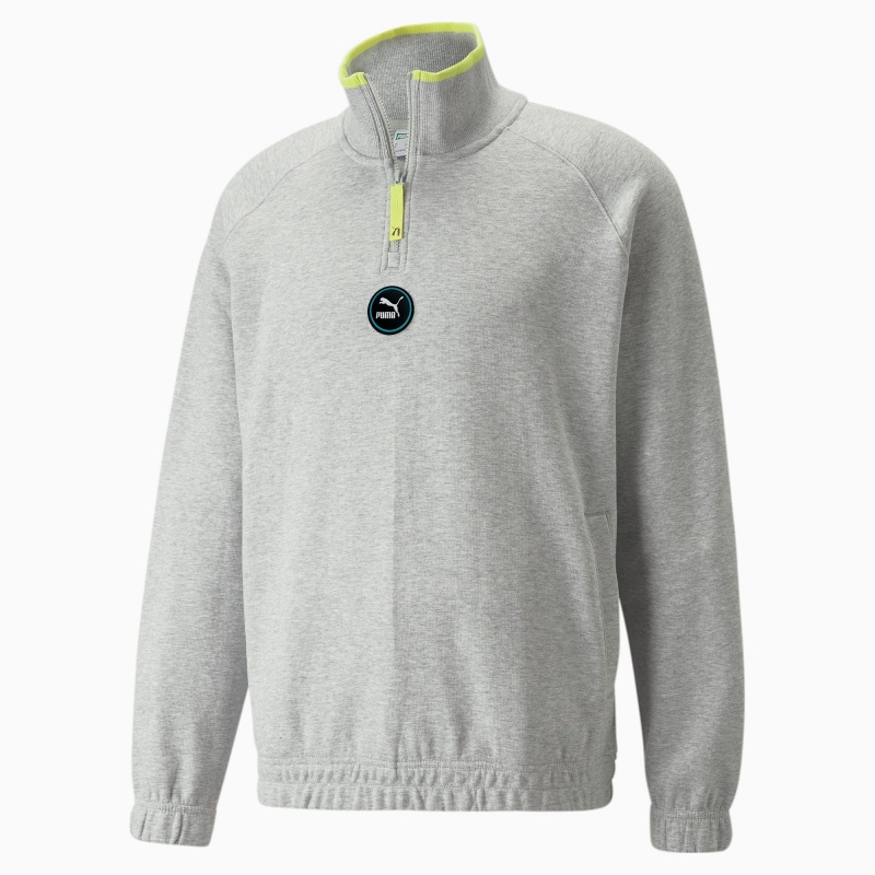 Chamarras Puma Sportswear by PUMA Half-Zip Azules | 95063MKGT
